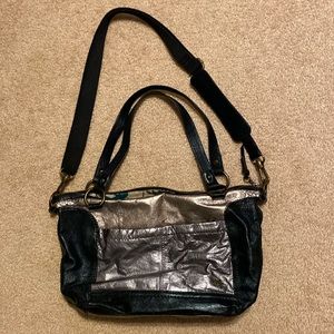 The Sak multicolored metallic leather handbag